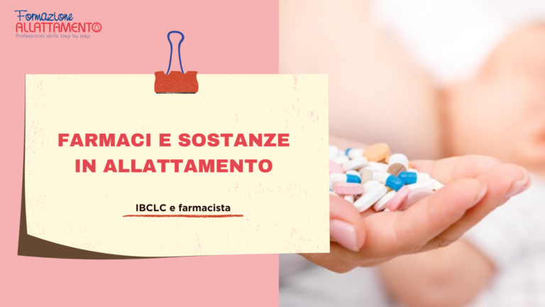 farmaci e sostanze in allattamento